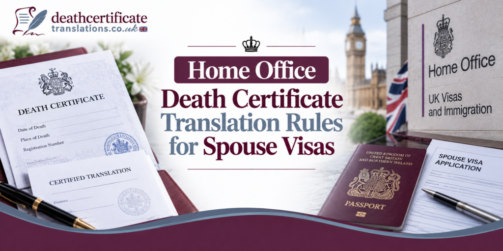 Home Office Requirements for Death Certificate Translations in UK Spouse Visa Applications