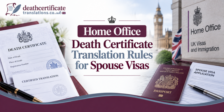 Home Office Requirements for Death Certificate Translations in UK Spouse Visa Applications